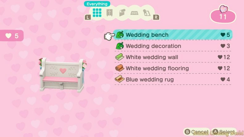 ACNH All Wedding Season Exclusive Items & How To Obtain Them ACNH All Wedding Season Exclusive Items & How To Obtain Them